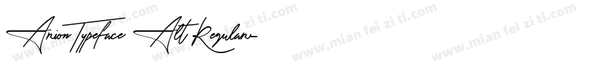 Arion Typeface Alt Regular字体转换